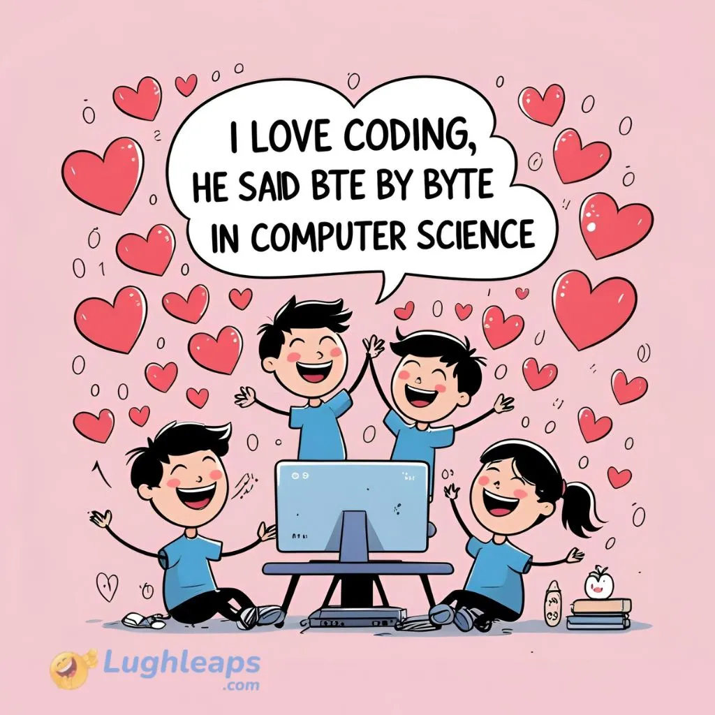 I Love Coding, He Said Byte by Byte in Computer Science