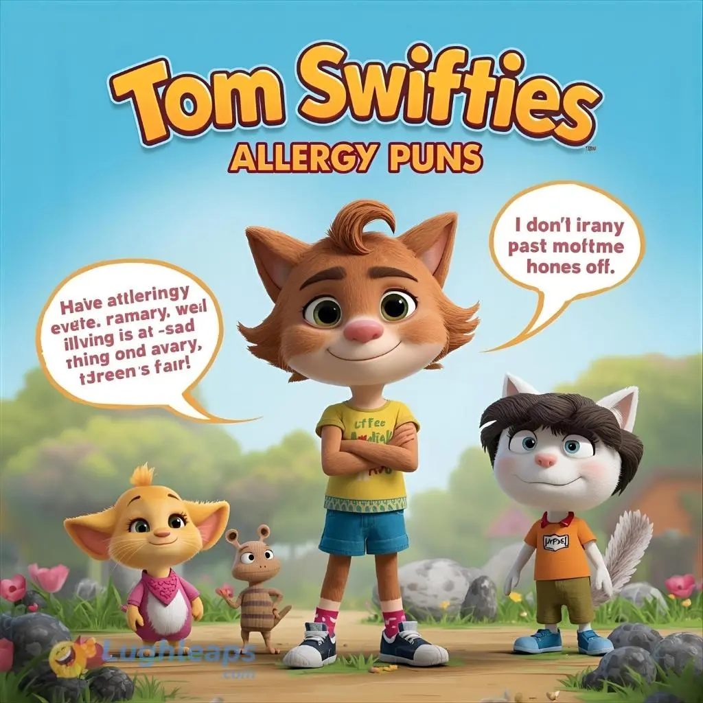 Tom Swifties Allergy Puns