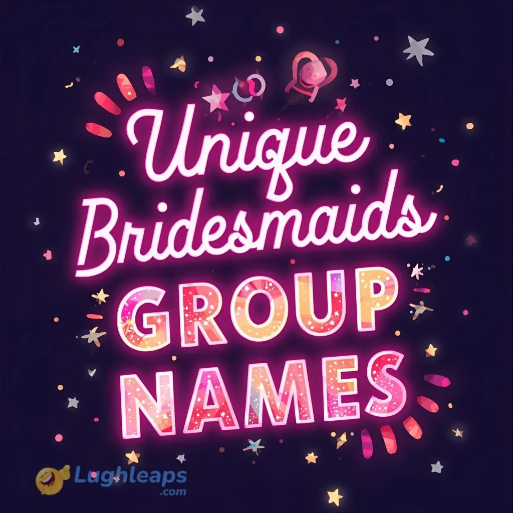Unique Bridesmaids Group Chat Names