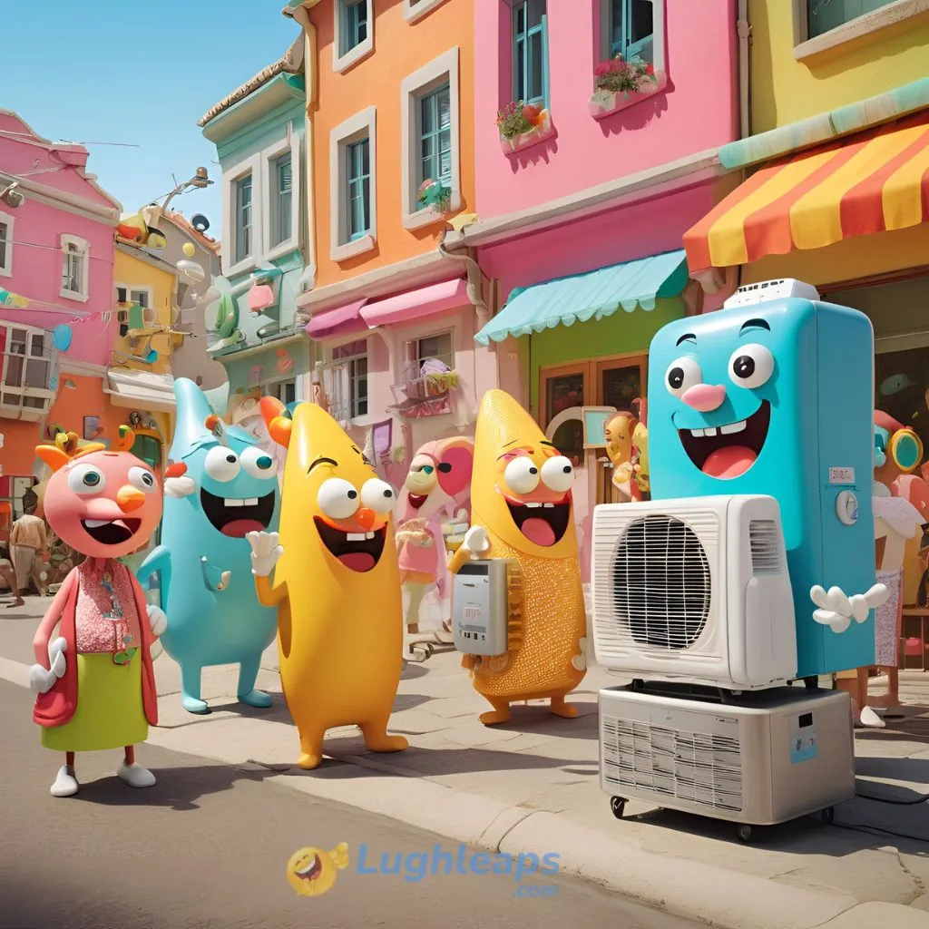 Air Conditioner Characters in Town