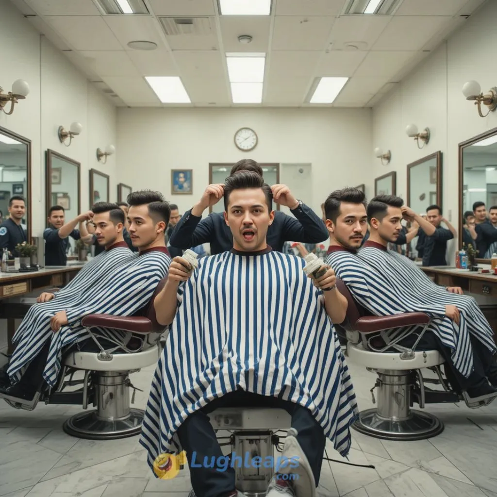 Recursive Barber Puns